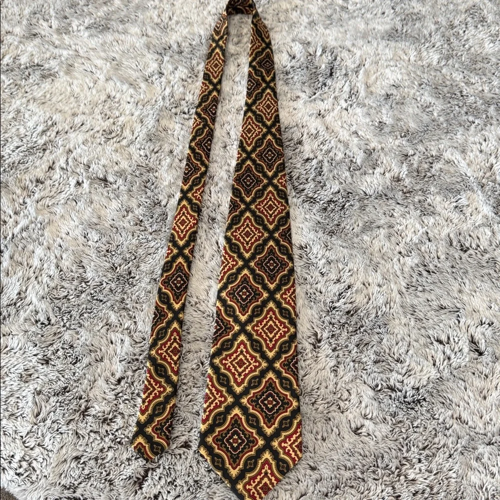 Emilio Romano Vintage 100% Silk Mens Neck Tie‎ Made in Italy Classic Colors